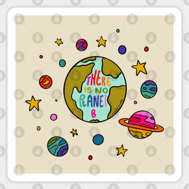 Planet B Sticker by Doodle by Meg